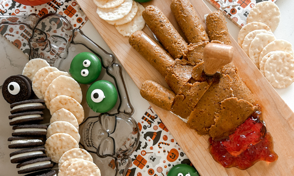 Spooky Hand Cheese Platter