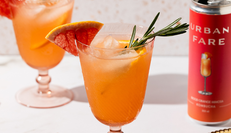Blood Orange Mimosa Mocktail
