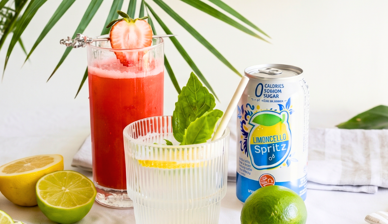 2 Limoncello Spritz Mocktails