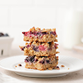 Triple Berry Crumble Bars