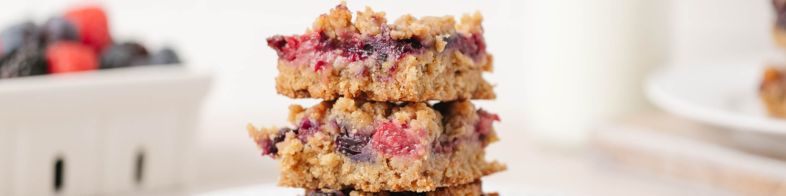 Triple Berry Crumble Bars