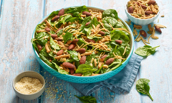 Asian-Inspired Spinach Salad
