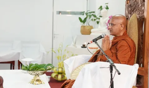 අධිකරණ සහ ජාතික ඒකාබද්ධතා අමාත්‍යාංශයේදී සිදුකළ ධර්ම දේශනාව