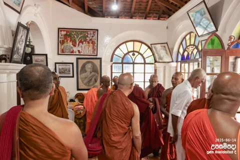 උපසම්පදා අපේක්ෂක සාමණේර හිමිවරුන්ගේ පුහුණු කිරීමේදී