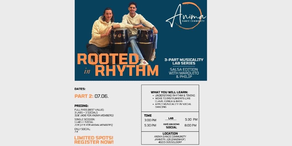 Cover of Rooted in Rhythm – Salsa Musicality Lab – Session 2