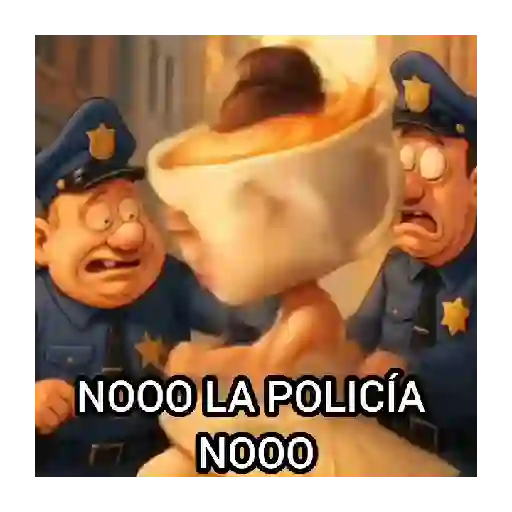 stickers_Noo_la_policía_noo_🚔🚓