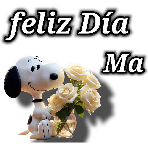 stickers_Snoopy_día_de_la_madre