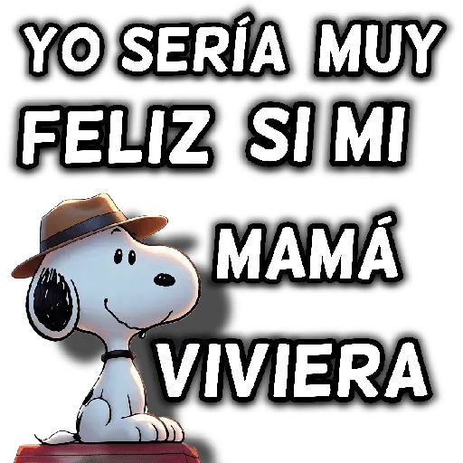 stickers_Snoopy_día_de_la_madre