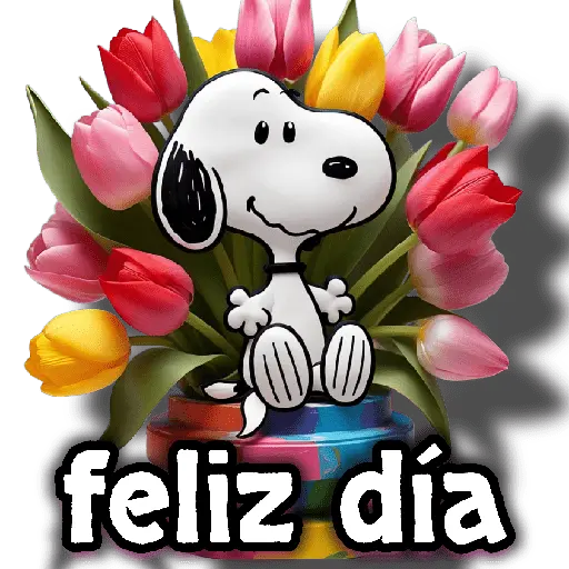 stickers_Snoopy_día_de_la_madre