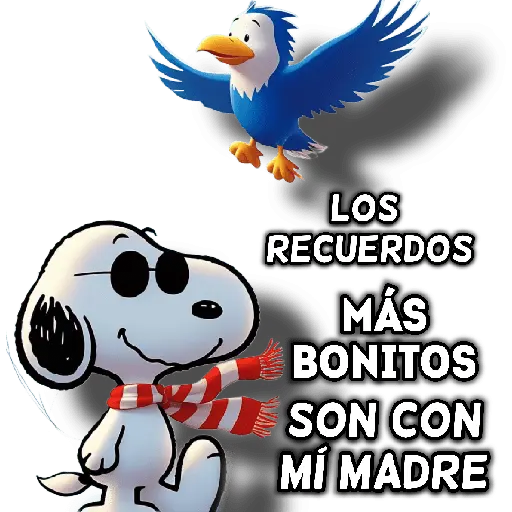 stickers_Snoopy_día_de_la_madre