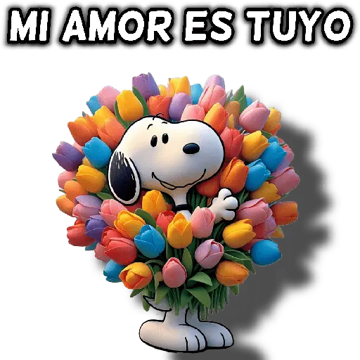 stickers_Snoopy_día_de_la_madre