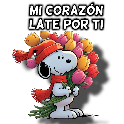 stickers_Snoopy_día_de_la_madre