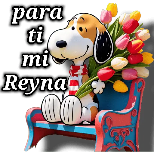stickers_Snoopy_día_de_la_madre