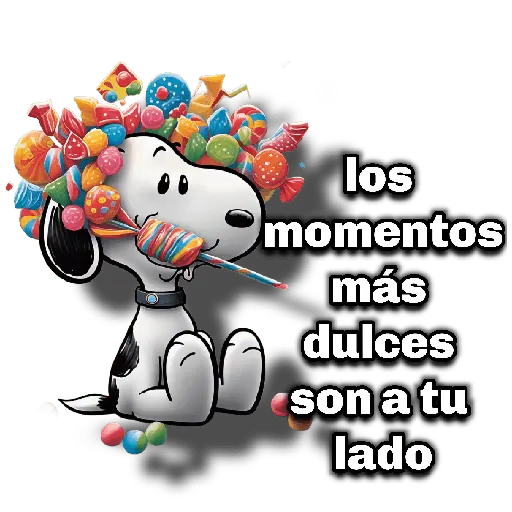 stickers_Snoopy_día_de_la_madre