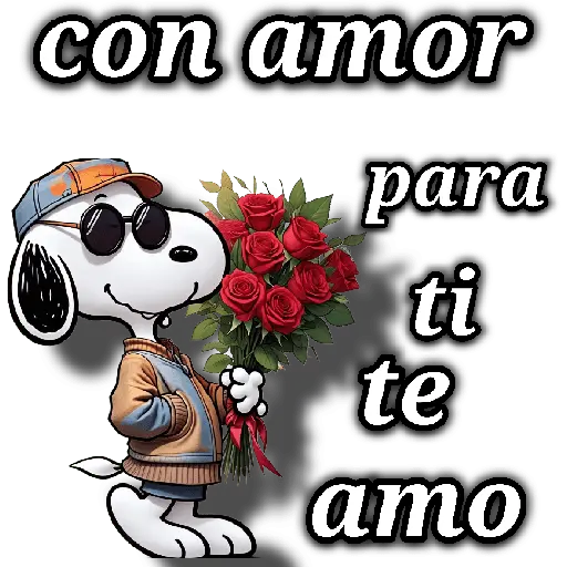 stickers_Snoopy_día_de_la_madre
