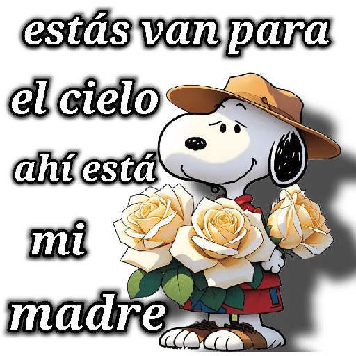 stickers_Snoopy_día_de_la_madre