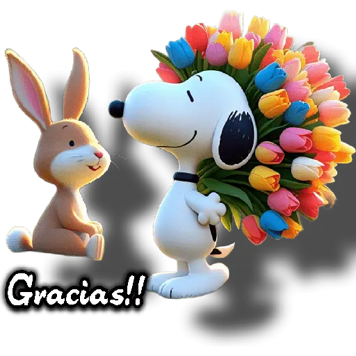 stickers_Snoopy_día_de_la_madre