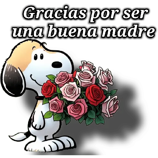 stickers_Snoopy_día_de_la_madre