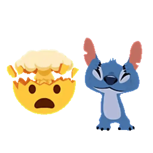 stickers_Emoji_Bola_🟡_y_Stitch_Animado