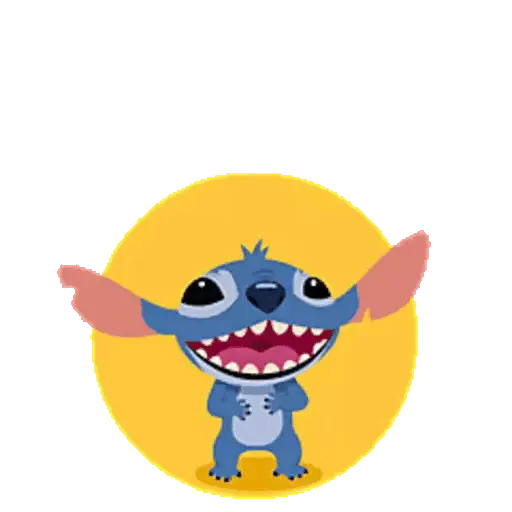 stickers_Emoji_Bola_🟡_y_Stitch_Animado