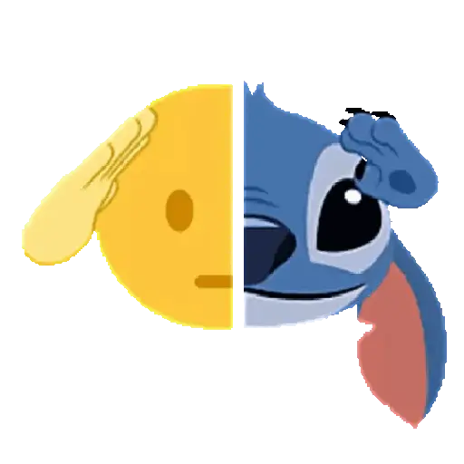 stickers_Emoji_Bola_🟡_y_Stitch_Animado