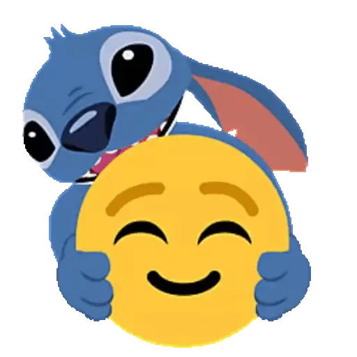 stickers_Emoji_Bola_🟡_y_Stitch_Animado