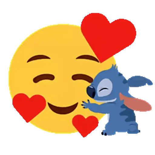 stickers_Emoji_Bola_🟡_y_Stitch_Animado