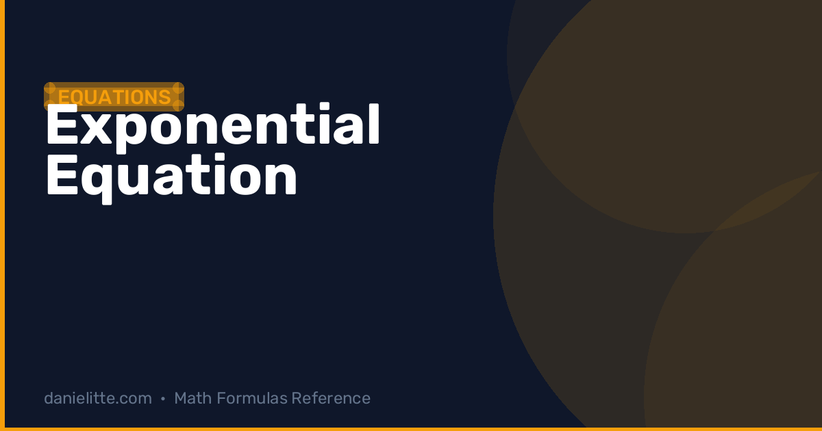 Exponential Basic Formulas Exponential Equation Formulas – Exponent & Base Rules :: Danielitte