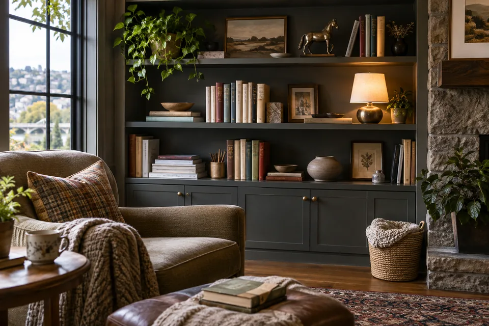 A small shelf reset, not a room makeover