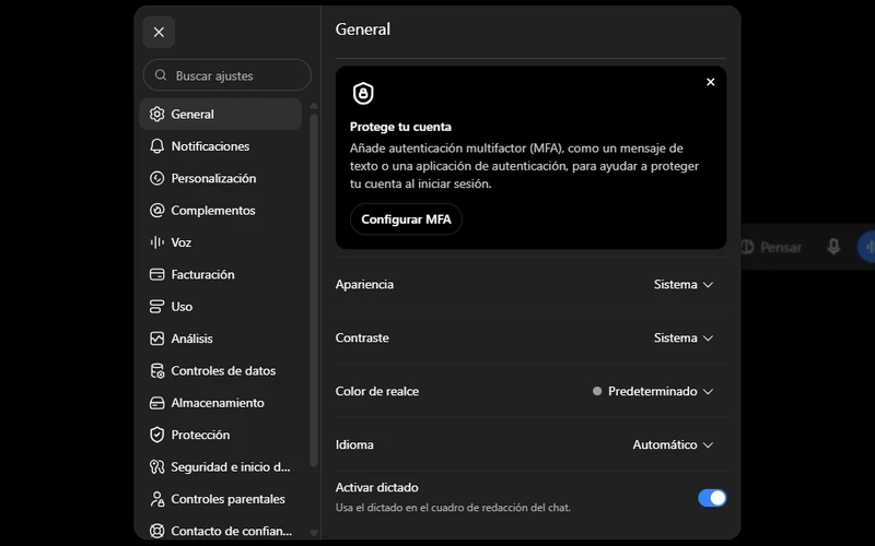 En Ajustes, clic en Seguridad e inicio de sesión: la sección Modo desarrollador muestra el interruptor activado y la etiqueta Riesgo elevado
