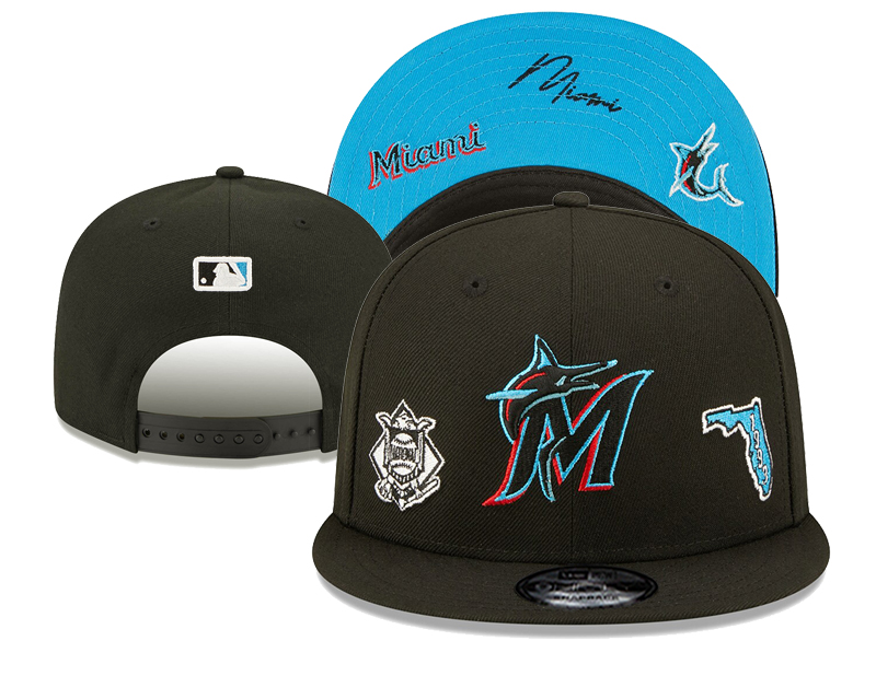 MLB Miami Marlins 9FIFTY Snapback Adjustable Cap Hat-638398270117744951