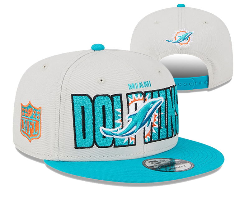 NFL Miami Dolphins 9FIFTY Snapback Adjustable Cap Hat-638398272492760915