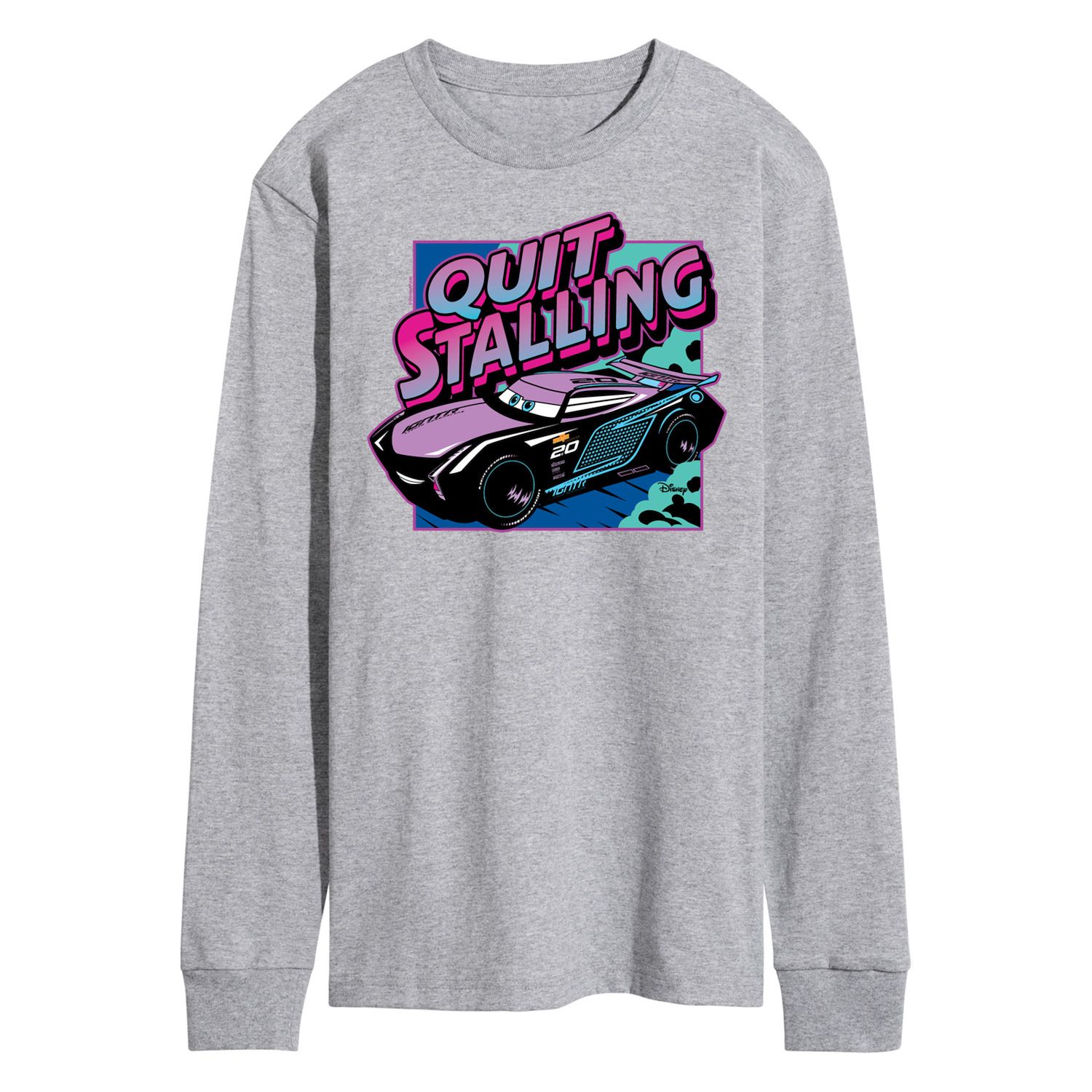 Disney / Pixar's Cars Storm Quit Stalling Unisex Long Sleeve Graphic Tee T-Shirt