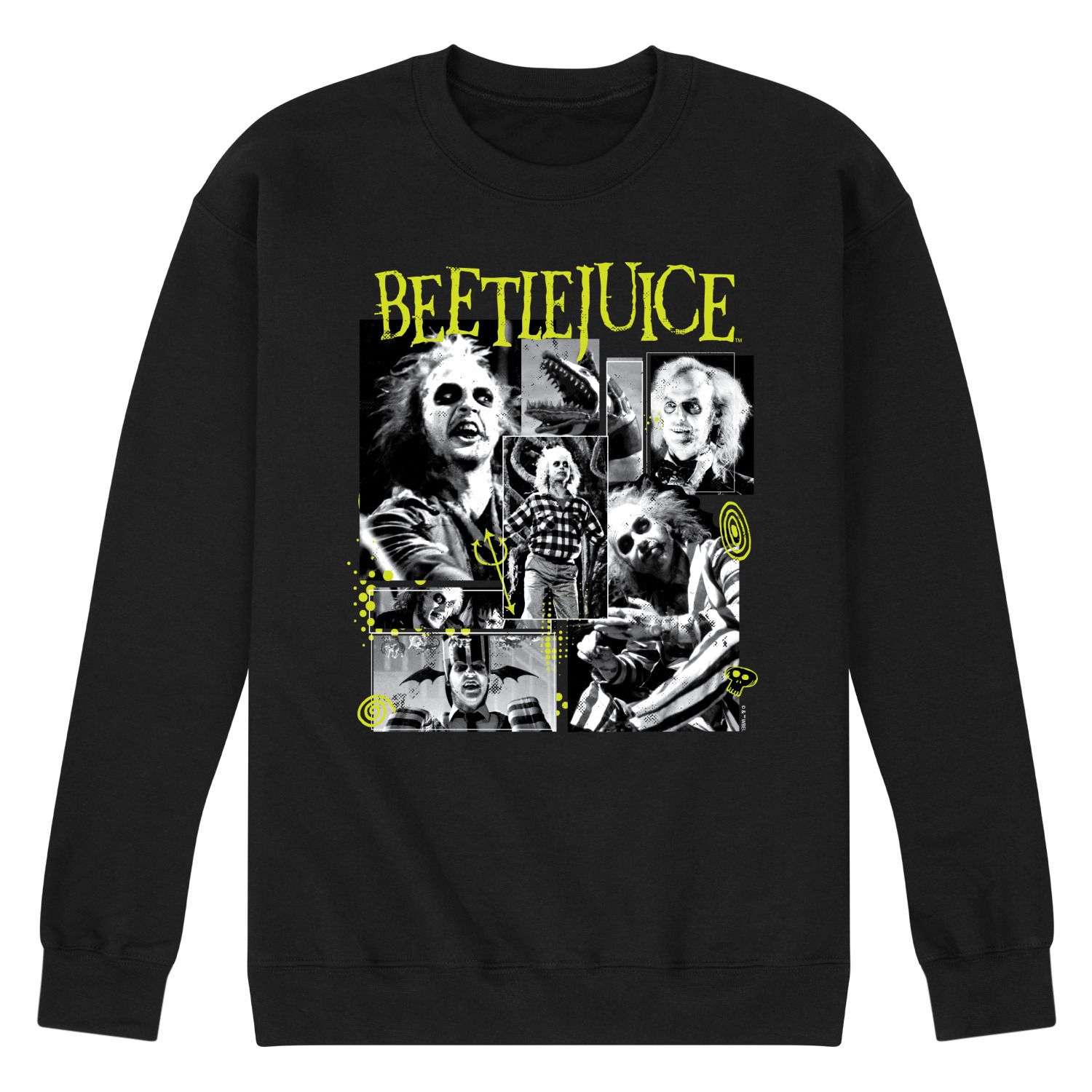 Beetlejuice Collage Fleece Sweatshirt