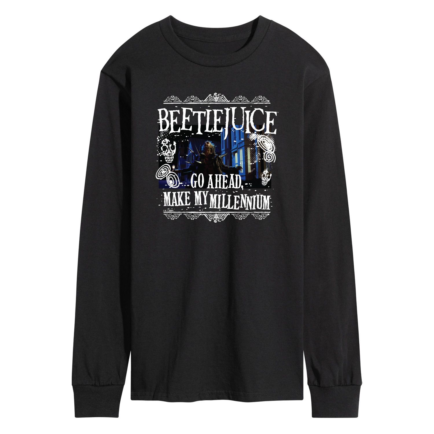 Beetlejuice Make Me Millennium Unisex Long Sleeve Graphic Tee T-Shirt