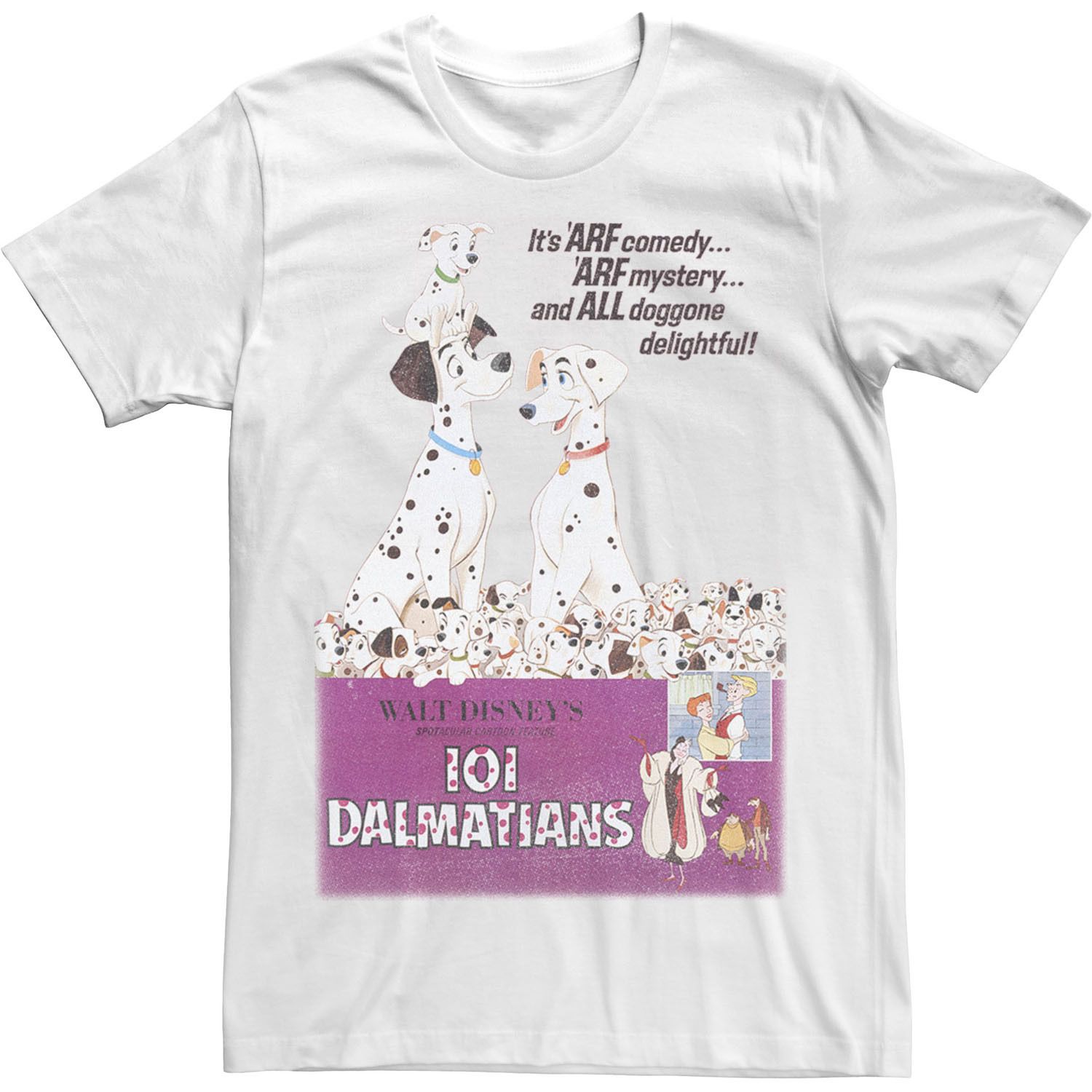 101 Dalmations Vintage Poster Variant Vintage Tee Unisex T-Shirt