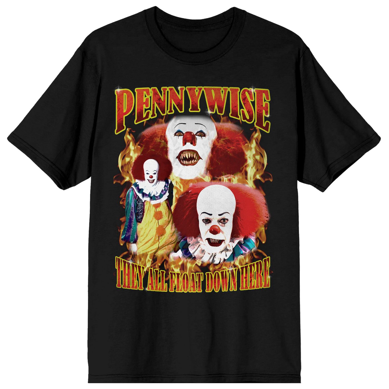 1990s IT Pennywise Flames Tee Unisex T-Shirt