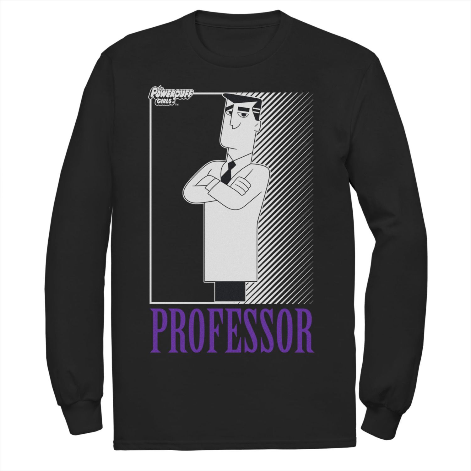 Cartoon Network Powerpuff Girls Professor Portrait Unisex Long Sleeve T-Shirt