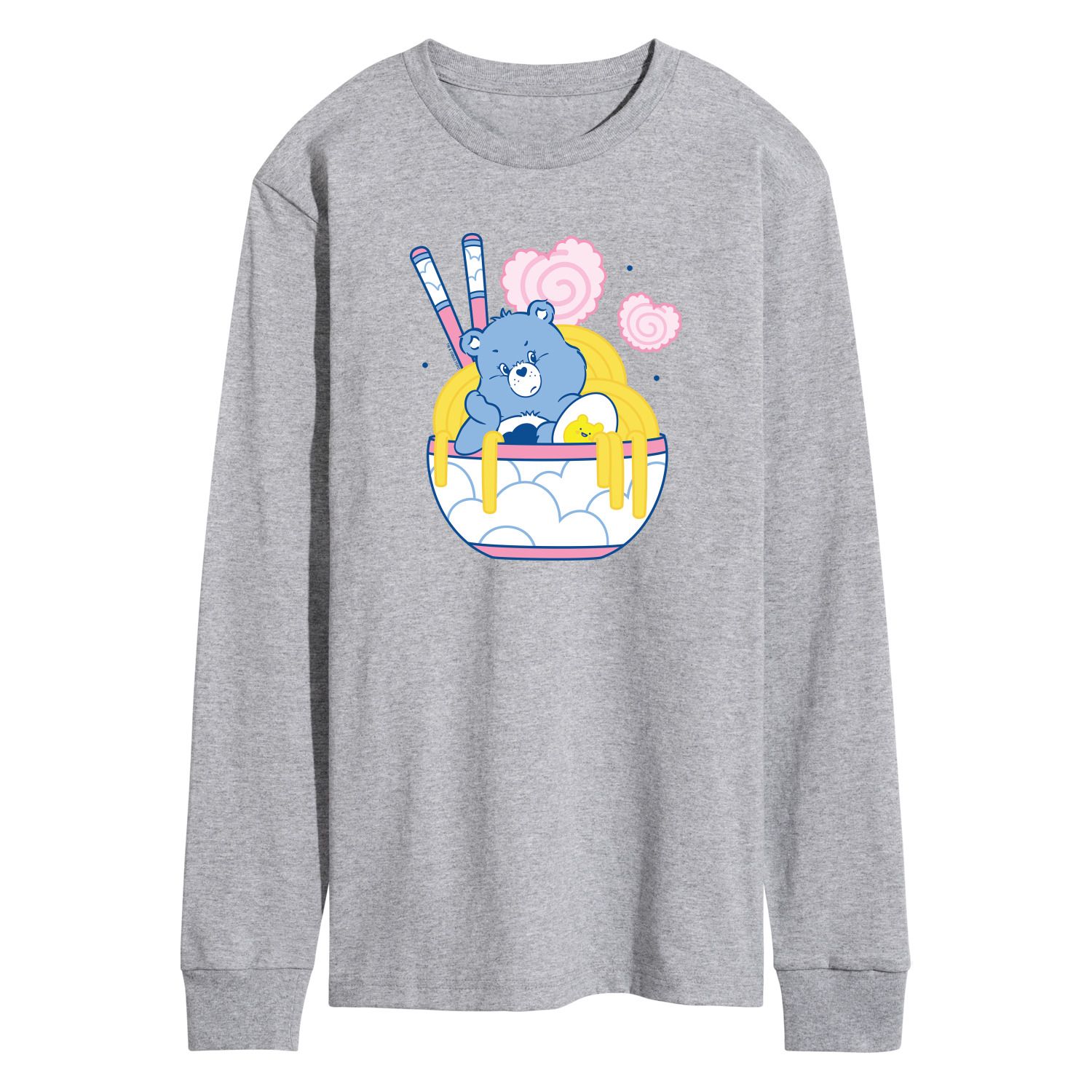 Care Bears Grumpy Ramen Bowl Unisex Long Sleeve Graphic Tee T-Shirt