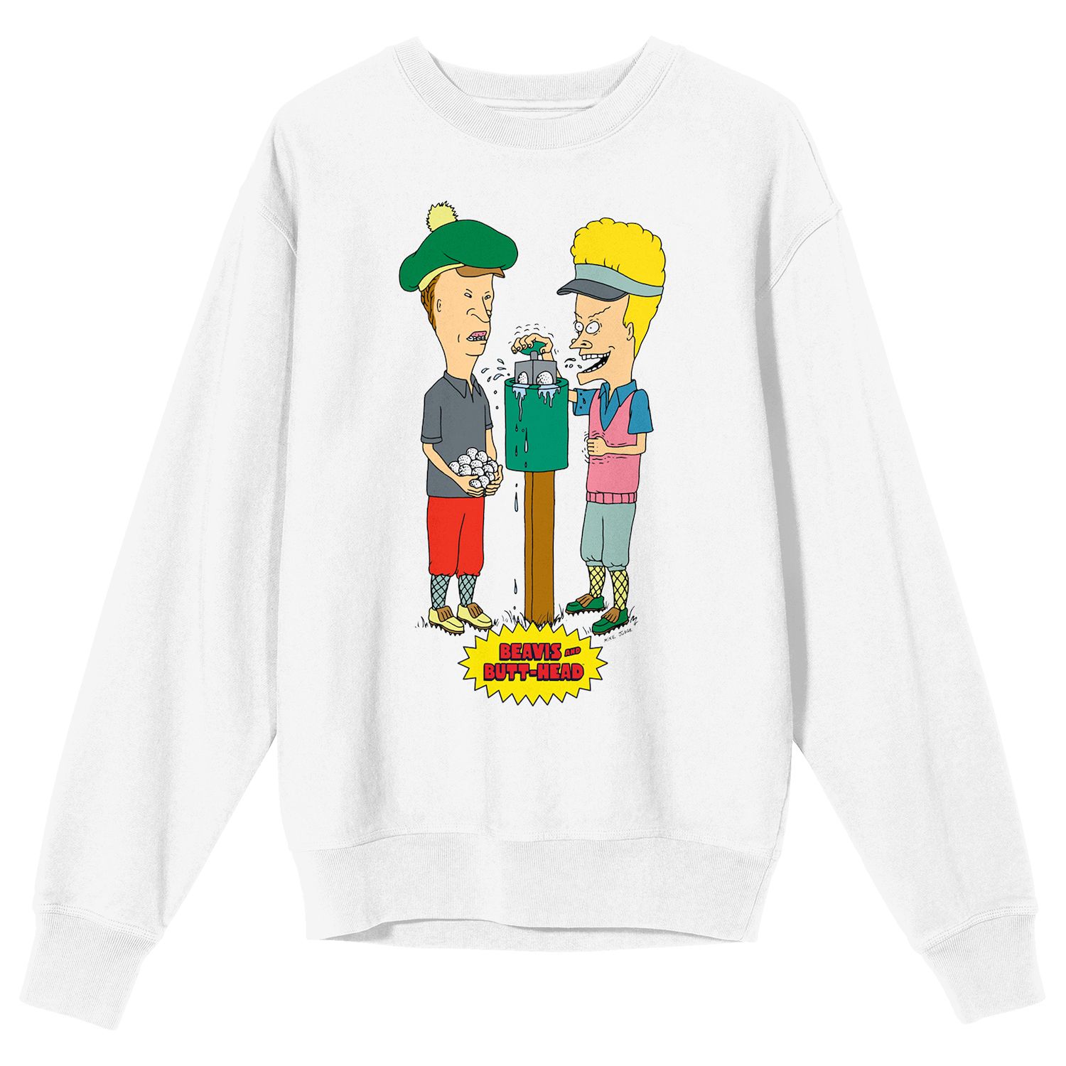 Beavis & Butthead Golf Gear Unisex Long Sleeve Graphic Pullover