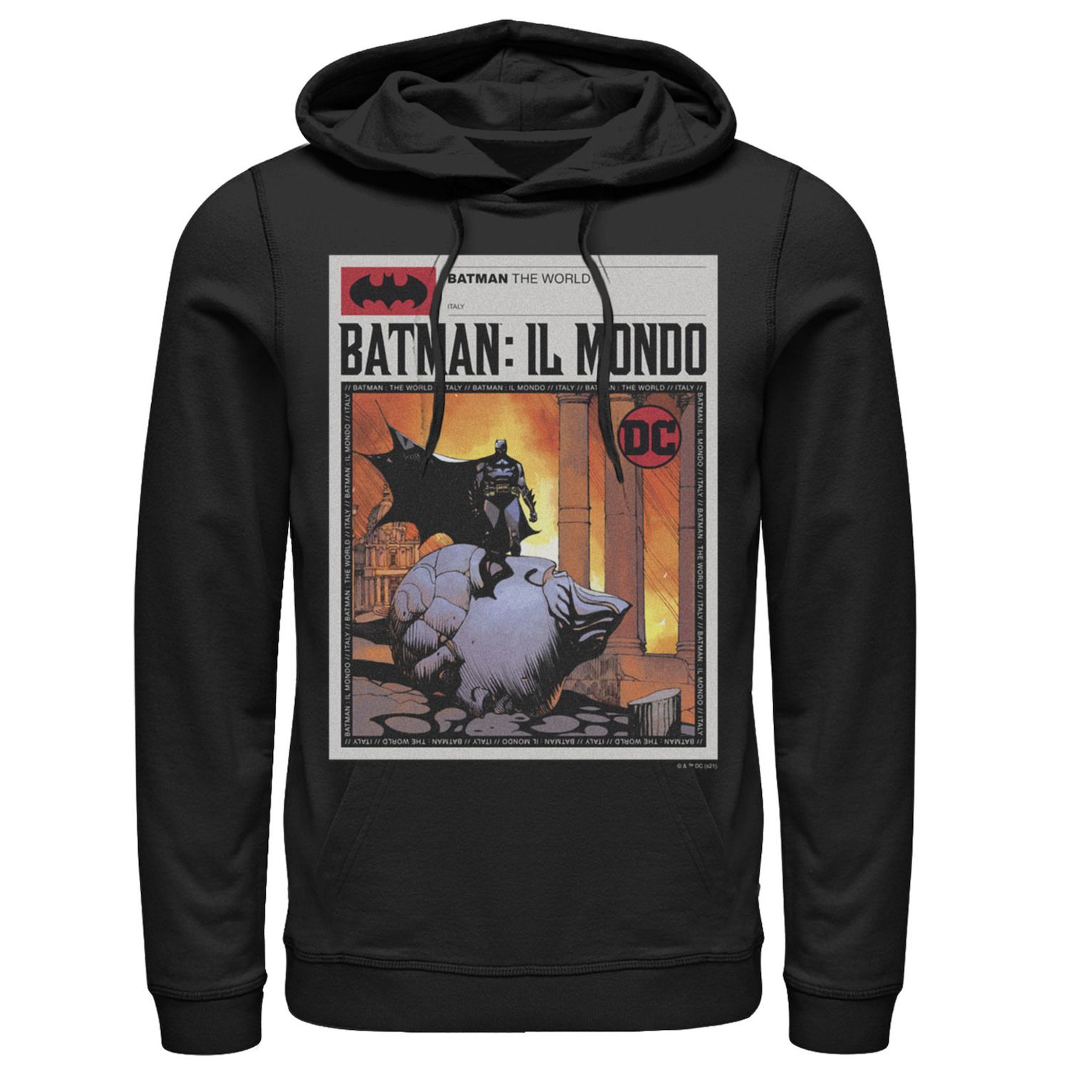 Batman: Il Mondo Italy News Poster Unisex Hoodie