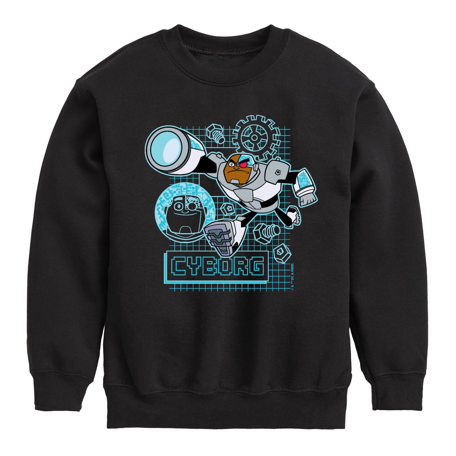 Boys 8-20 Teen Titans Go Cyborg Digital Fleece Sweatshirt