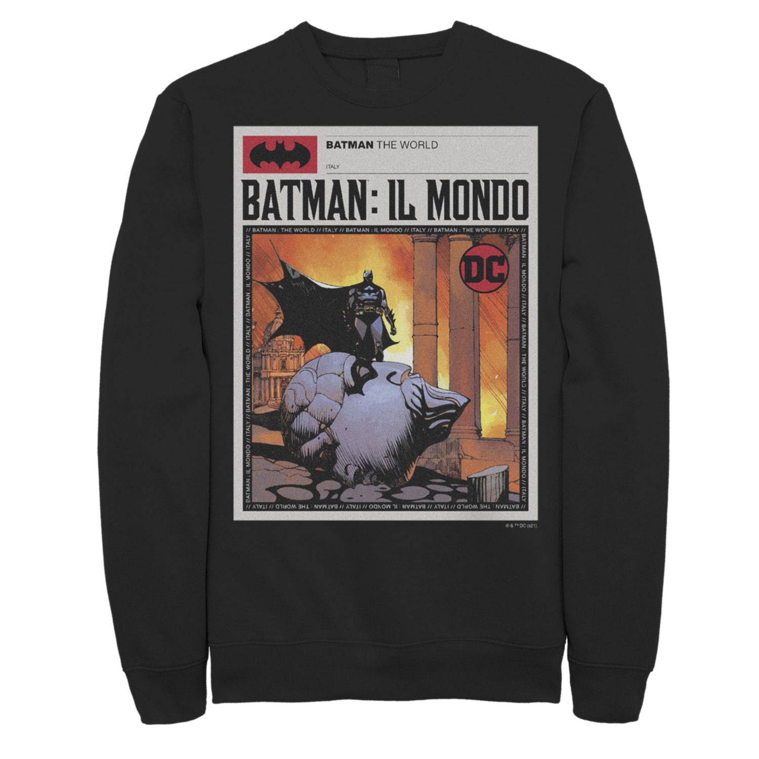 Batman: Il Mondo Italy News Poster Sweatshirt