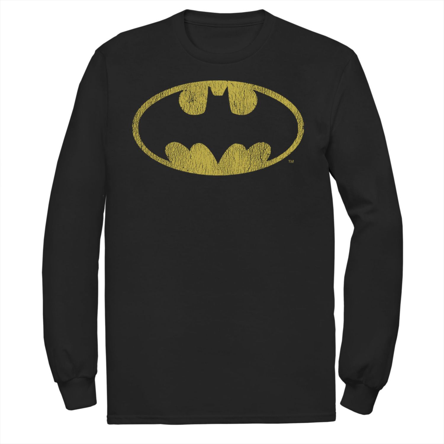 DC Comics Batman Distressed Classic Logo Unisex Long Sleeve T-Shirt