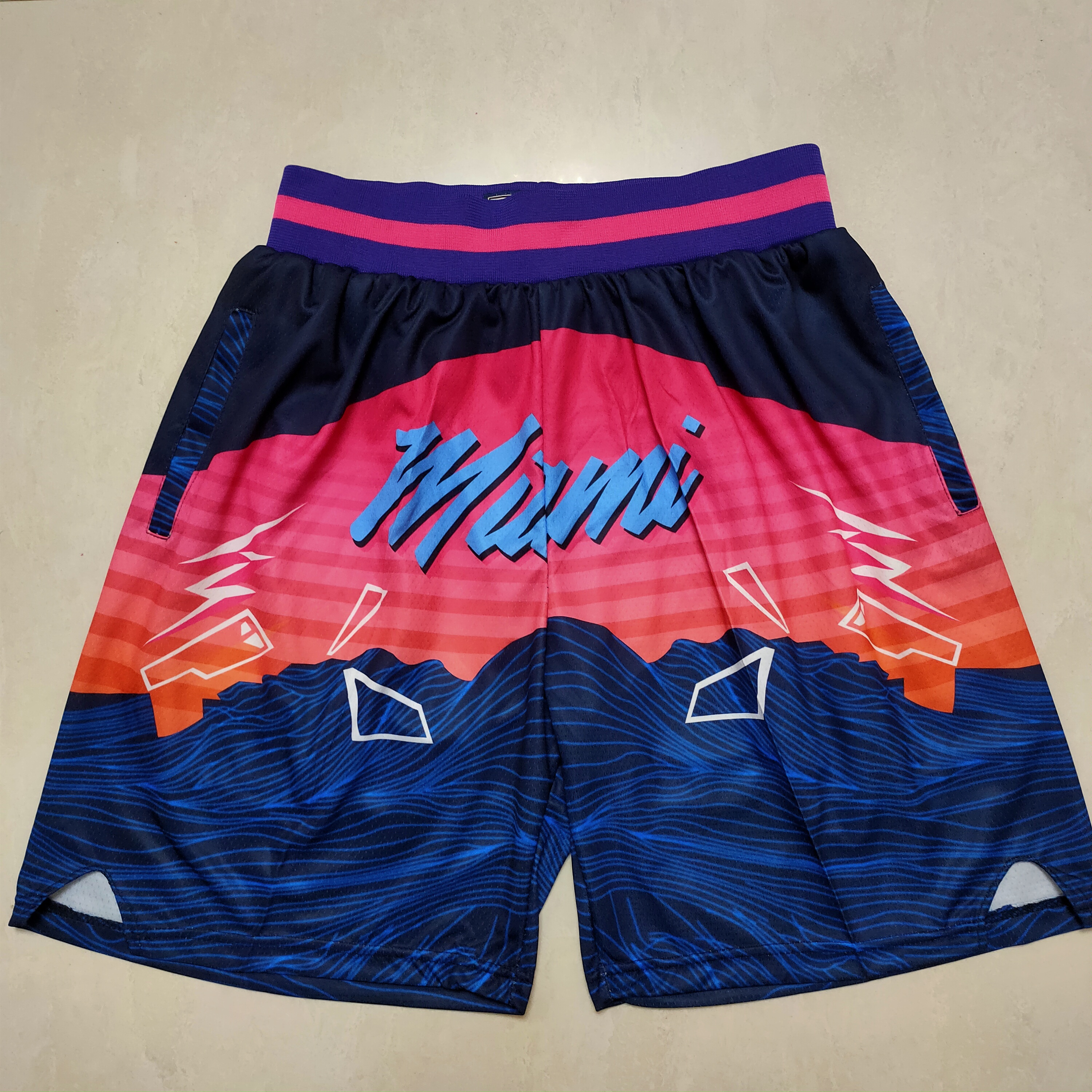 NBA Miami Heat Black Retro Shorts-638647745216898690