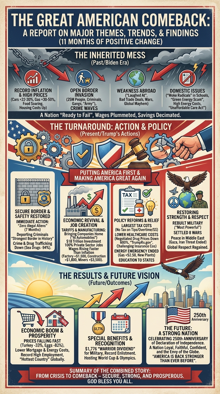 The Great American Comeback Infographic