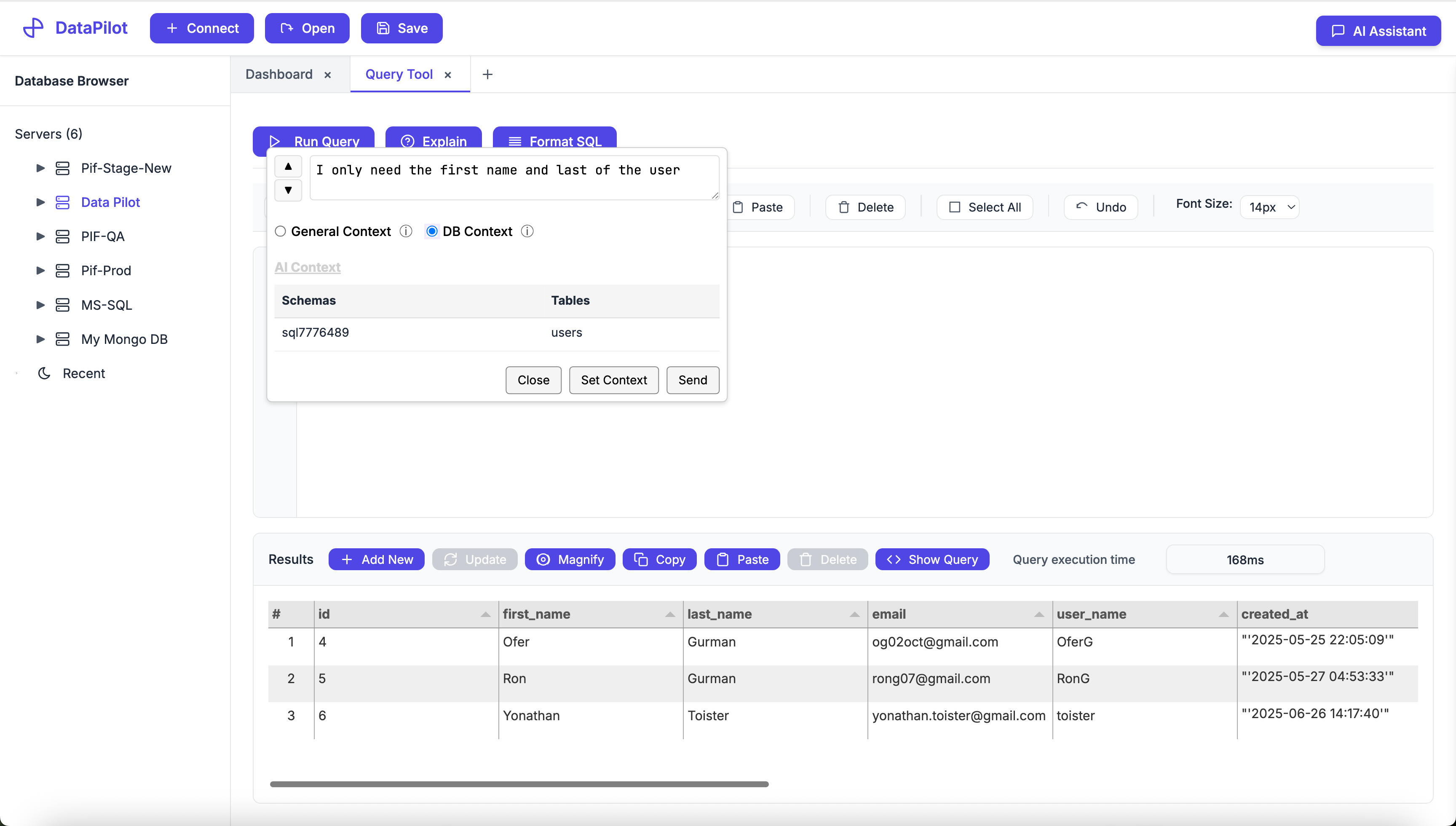 Fitora - The AI DB Editor | Chat with Your Data