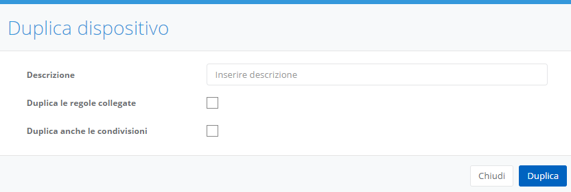Duplicazione dispositivo