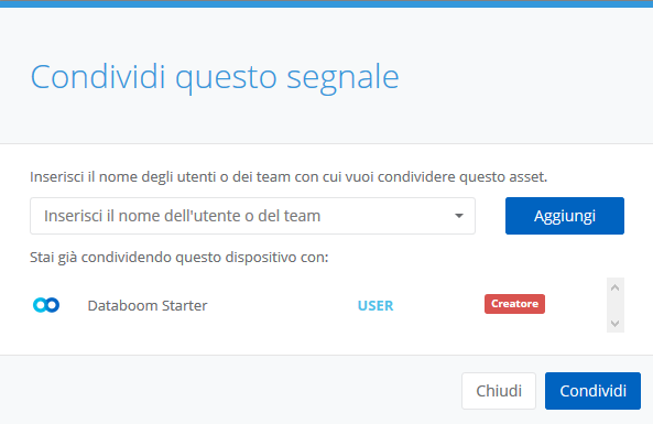 Condivisione segnale