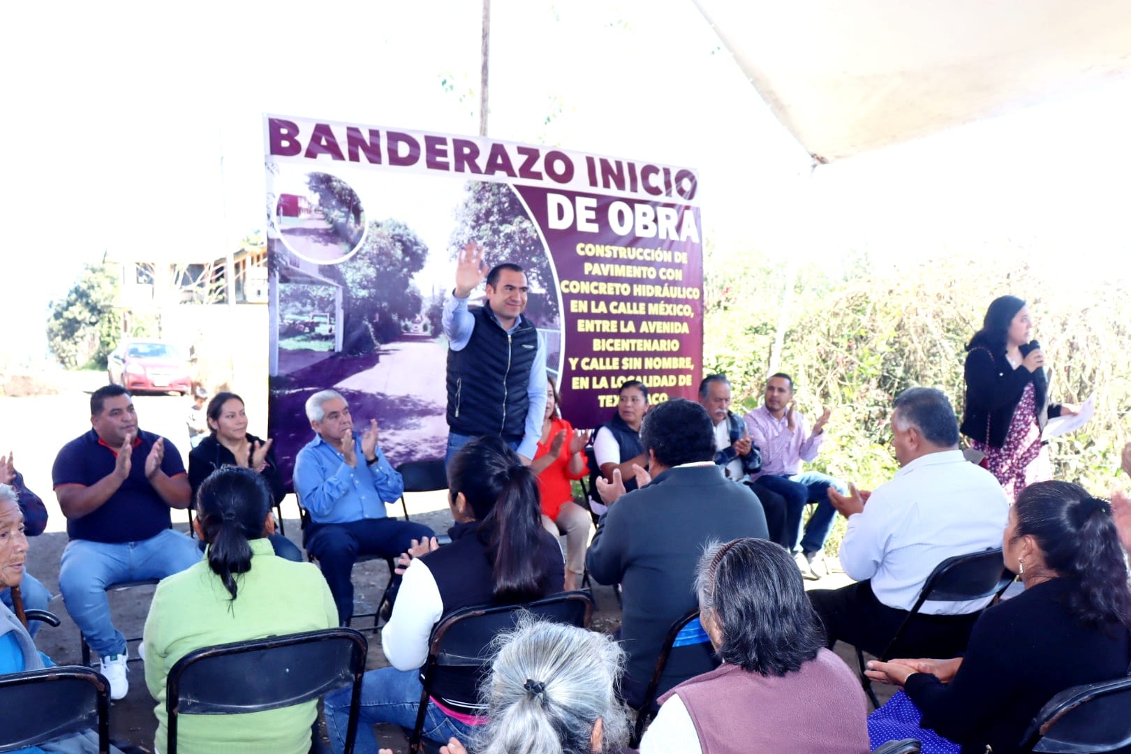 Banderazo de Inicio de Obra Pavimentación de la Calle México